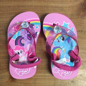 My Little Pony Toddler Flip Flop Sandals, Small 5/6 NWT